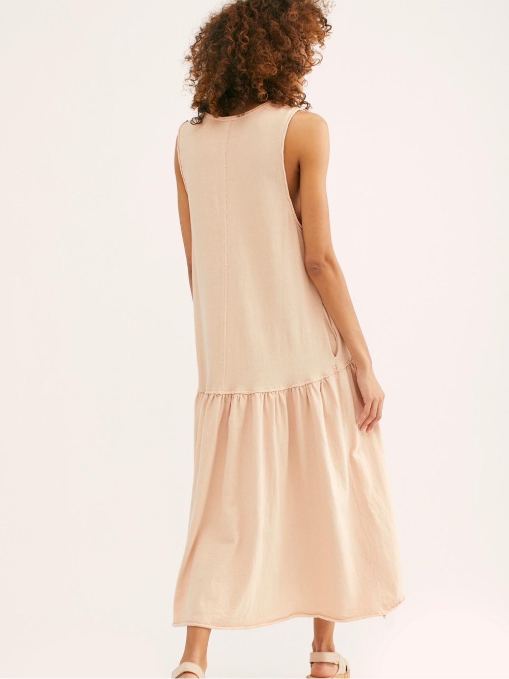 Free People Beach Island Retreat Beige Dress